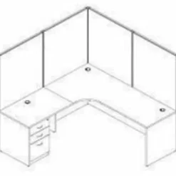 Lorell® Essentials 16"W Vertical 3-Drawer Fixed Pedestal File Cabinet For Computer Desk, Cherry