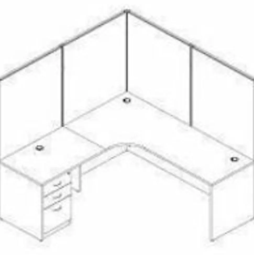 Lorell® Essentials 16"W Vertical 3-Drawer Fixed Pedestal File Cabinet For Computer Desk, Cherry