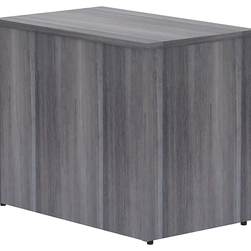 Lorell® Essentials 35"W x 22"D Lateral 2-Drawer File Cabinet, Weathered Charcoal