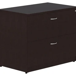 Lorell® Essentials 29-1/2"W x 22"D Lateral 2-Drawer File Cabinet, Espresso
