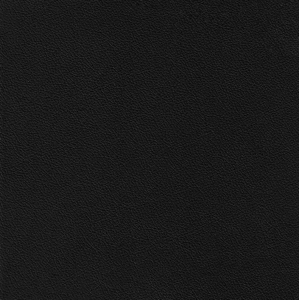 Lorell® Executive Ergonomic Bonded Leather/Wood Chair, Black/Mahogany