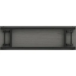 Lorell® Folding Melamine Training Table, 30”H x 60”W x 18”D, Black/Gray
