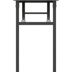 Lorell® Folding Melamine Training Table, 30”H x 60”W x 18”D, Black/Gray