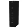 Lorell® Fortress 26-1/2"D Vertical 5-Drawer Letter-Size File Cabinet, Black