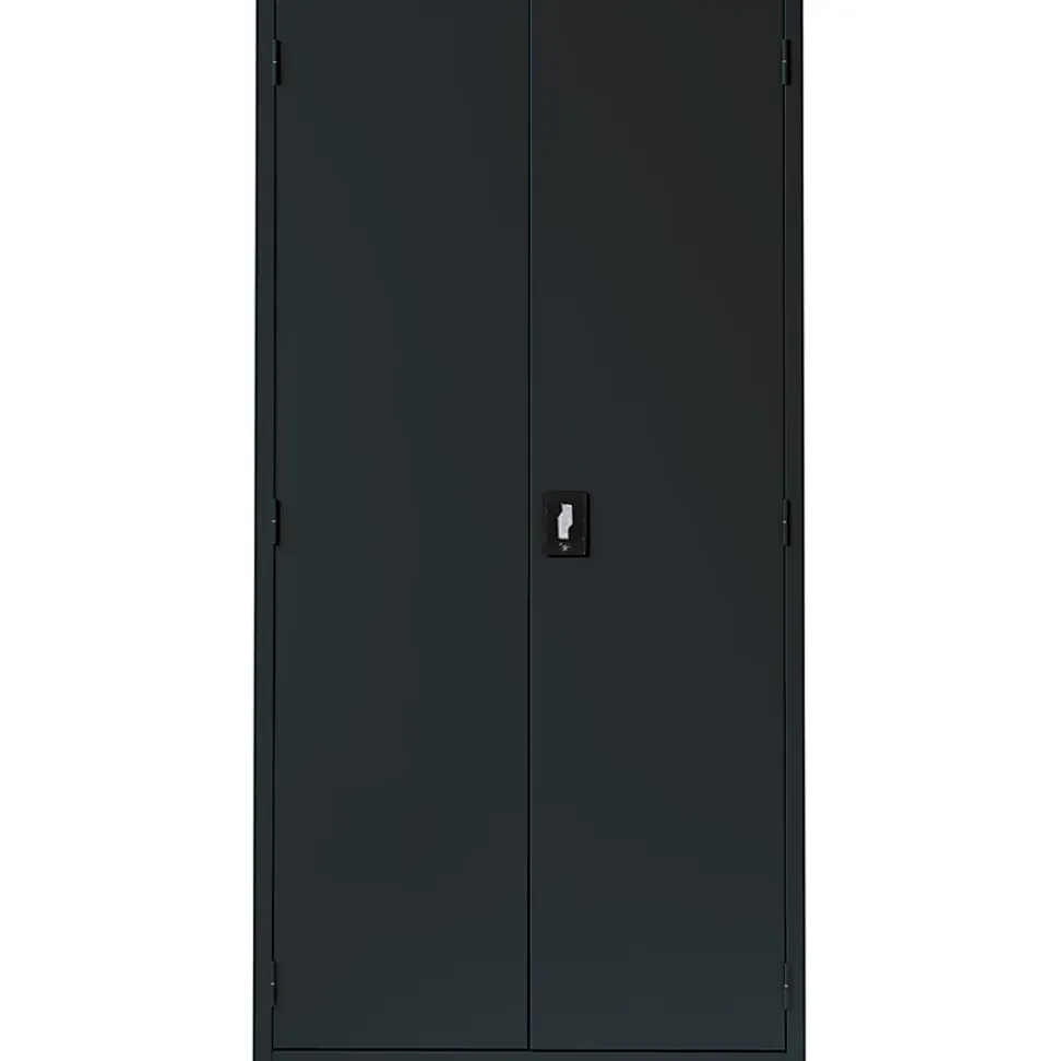 Lorell® Fortress Series 18"D Steel Storage Cabinet, Fully Assembled, 5-Shelf, Black