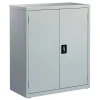 Lorell® Fortress Series 18"D Steel Storage Cabinet, Fully Assembled, 3-Shelf, Light Gray