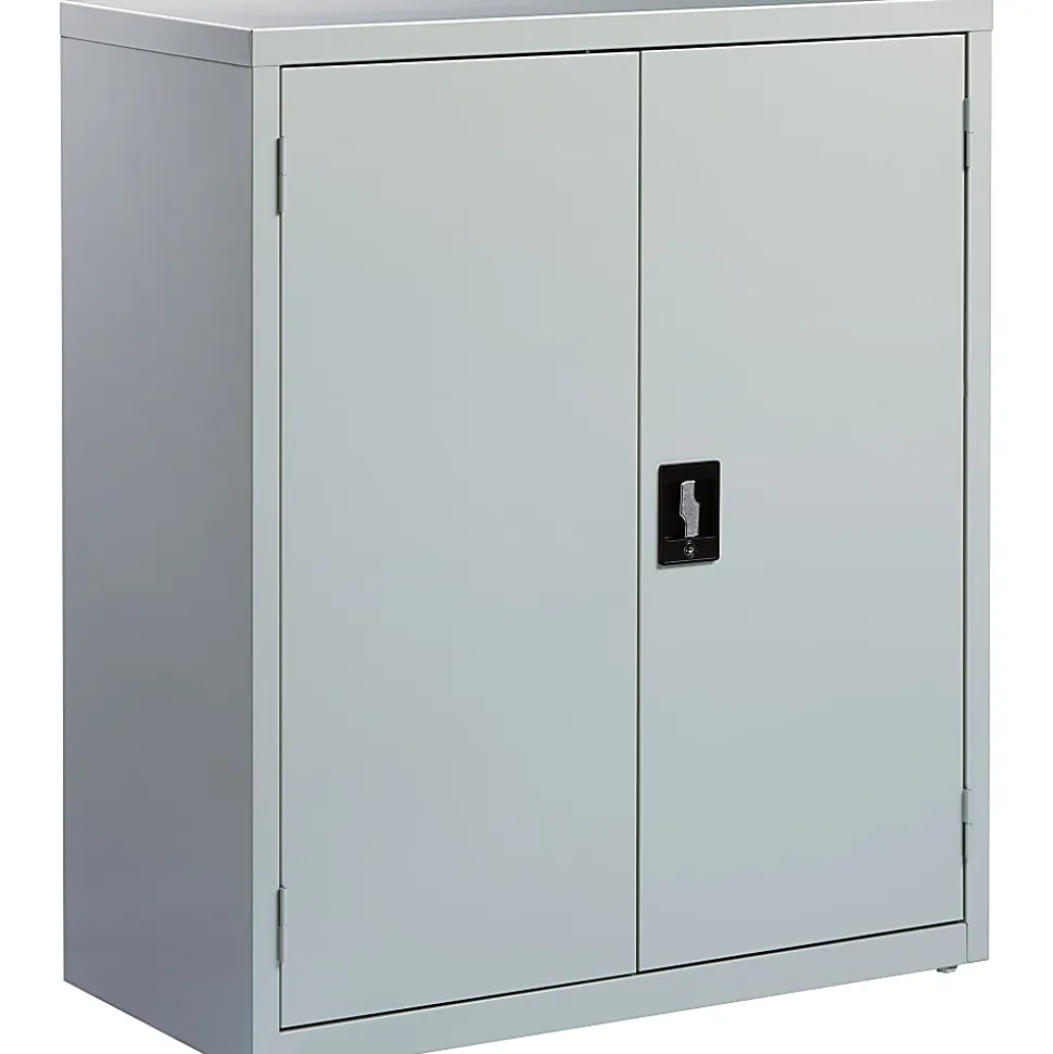 Lorell® Fortress Series 18"D Steel Storage Cabinet, Fully Assembled, 3-Shelf, Light Gray