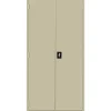 Lorell® Fortress Series 24"D Steel Storage Cabinet, Fully Assembled, 5-Shelf, Putty