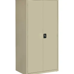 Lorell® Fortress Series 24"D Steel Storage Cabinet, Fully Assembled, 5-Shelf, Putty