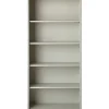 Lorell® Fortress Series Steel Modular Shelving Bookcase, 5-Shelf, 72"H x 34-1/2"W x 13"D, Light Gray