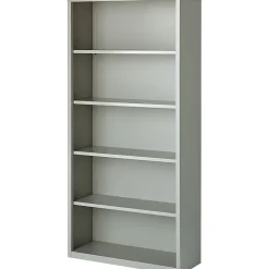 Lorell® Fortress Series Steel Modular Shelving Bookcase, 5-Shelf, 72