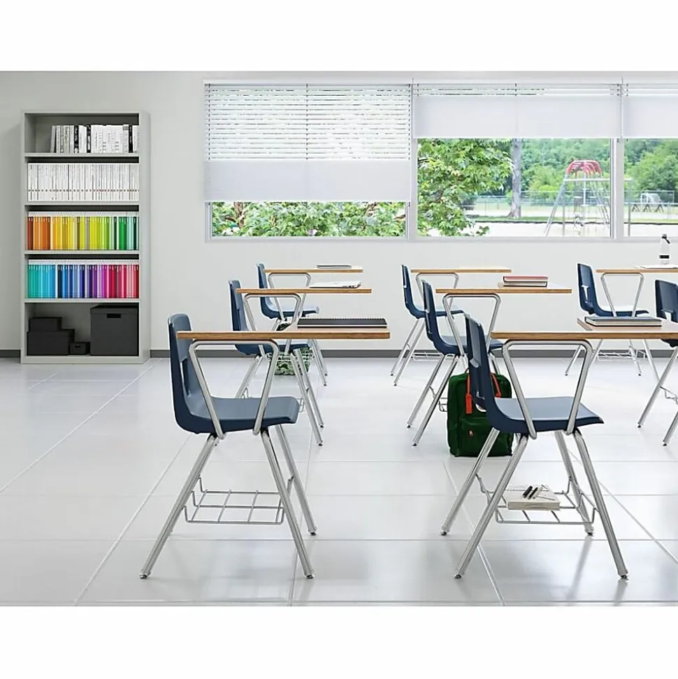 Lorell® Fortress Series Steel Modular Shelving Bookcase, 5-Shelf, 72"H x 34-1/2"W x 13"D, Light Gray