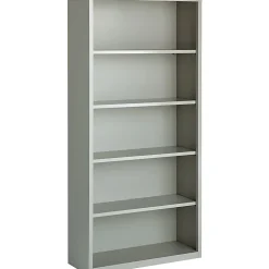 Lorell® Fortress Series Steel Modular Shelving Bookcase, 5-Shelf, 72