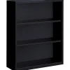 Lorell® Fortress Series Steel Modular Shelving Bookcase, 3-Shelf, 42"H x 34-1/2"W x 13"D, Black