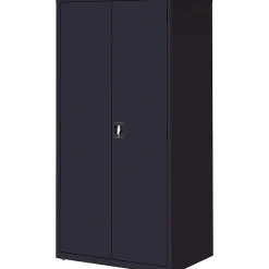 LorellĀ® Fortress Series Steel Storage Cabinet 5-Shelf Adjustable, 24"D, Black