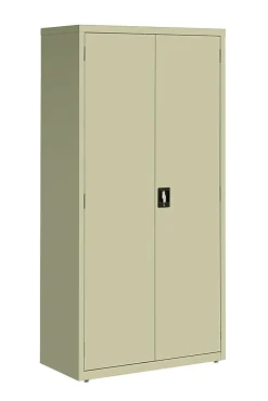 Lorell™ Fortress Series Steel Storage Cabinet, 5-Shelf, 18"D, Putty