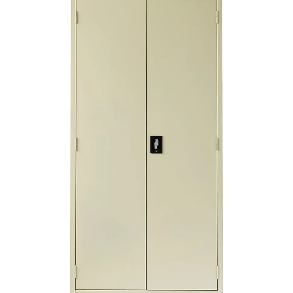 Lorell™ Fortress Series Steel Storage Cabinet, 5-Shelf, 18"D, Putty