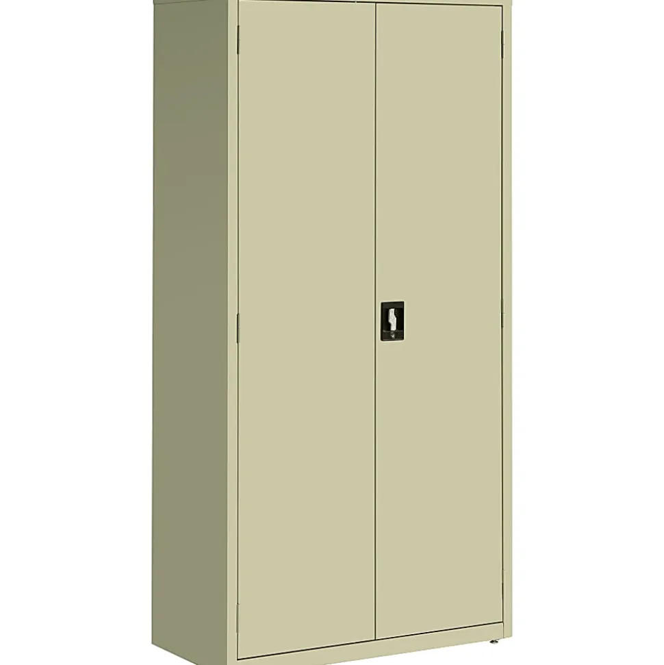 Lorell™ Fortress Series Steel Storage Cabinet, 5-Shelf, 18"D, Putty