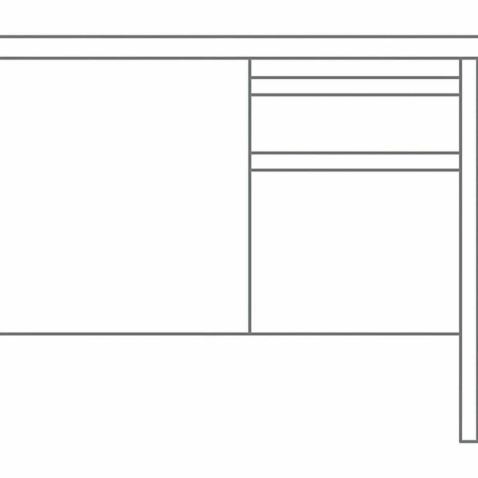 Lorell® Fortress 42"W Steel Pedestal Return Computer Desk, Right, Putty/Oak