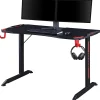 Lorell® Gaming 48"W Computer Desk, Black