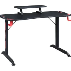 Lorell® Gaming 48"W Computer Desk, Black