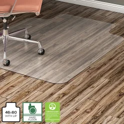 Lorell® Hard Floor Straight Edge Chair Mat, 46