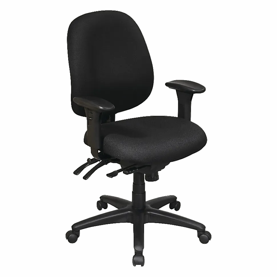 Lorell® High-Performance Ergonomic Multifunction Chair, Black
