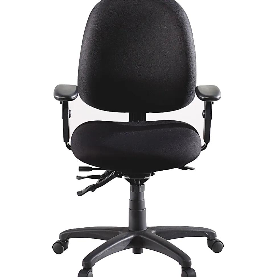 Lorell® High-Performance Ergonomic Multifunction Chair, Black