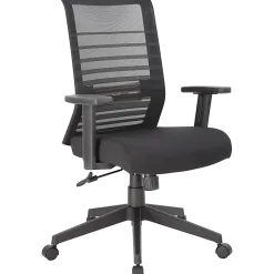 Lorell® Horizontal High-Back Mesh Task Chair, Black