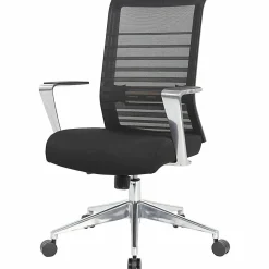 Lorell Horizontal Mesh High-Back Conference Chair - Black Seat Color - Fabric, Molded Foam Seat Material - Mesh Back Material - High Back - 1 Each
