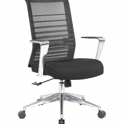 Lorell Horizontal Mesh High-Back Conference Chair - Black Seat Color - Fabric, Molded Foam Seat Material - Mesh Back Material - High Back - 1 Each