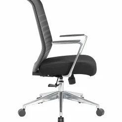 Lorell Horizontal Mesh High-Back Conference Chair - Black Seat Color - Fabric, Molded Foam Seat Material - Mesh Back Material - High Back - 1 Each