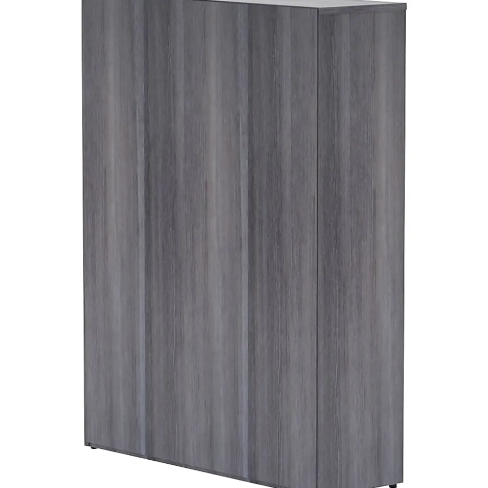 Lorell® 48"H 4-Shelf Bookcase, Weathered Charcoal