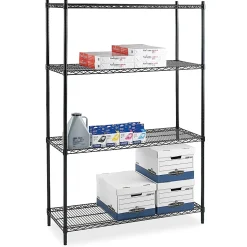 Lorell® Industrial Wire Shelving Starter Unit, 48