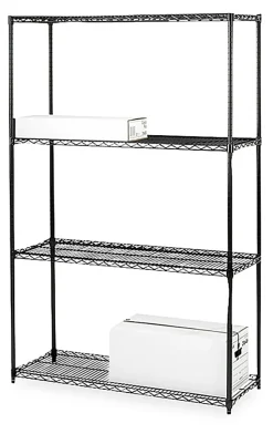Lorell® Industrial Wire Shelving Starter Unit, 48