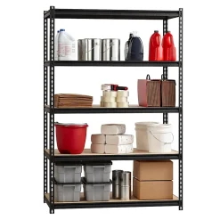 Lorell Iron Horse 2300 lb Capacity Riveted Shelving - 5 Shelf(ves) - 72