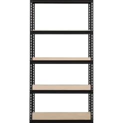 Lorell Iron Horse 2300 lb Capacity Riveted Shelving - 5 Shelf(ves) - 72