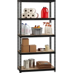 Lorell Iron Horse 2300 lb Capacity Riveted Shelving - 5 Shelf(ves) - 72