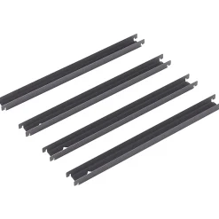 Lorell Lateral File Front-To-Back Rail Kit, Platinum Gray, Set Of 4