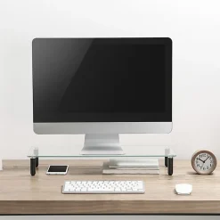 Lorell 4-leg Single-Shelf Monitor Stand, 44 lb Load Capacity, 1 x Shelf(ves), 3
