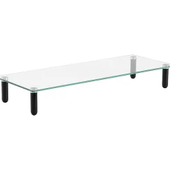 Lorell 4-leg Single-Shelf Monitor Stand, 44 lb Load Capacity, 1 x Shelf(ves), 3