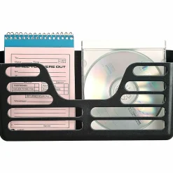Lorell® Letter-/A4-Size Cubicle File Pocket, 7"H x 13-1/2"W x 3"D, 30% Recycled, Black