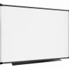 Lorell® Magnetic Dry-Erase Whiteboard Combo Board, 48" x 36", Aluminum Frame With Black Finish