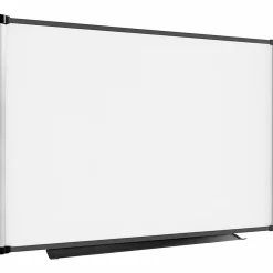Lorell® Magnetic Dry-Erase Whiteboard Combo Board, 48" x 36", Aluminum Frame With Black Finish