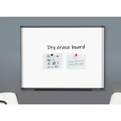 Lorell® Magnetic Dry-Erase Whiteboard Combo Board, 48