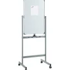 Lorell® Magnetic Dry-Erase Whiteboard Easel, 24" x 36", Aluminum Frame With Silver Finish