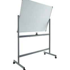 Lorell® Magnetic Dry-Erase Whiteboard Easel, 36" x 48", Aluminum Frame With Silver Finish