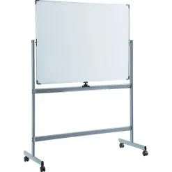 Lorell® Magnetic Dry-Erase Whiteboard Easel, 36" x 48", Aluminum Frame With Silver Finish