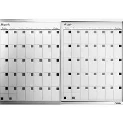 Lorell® Magnetic Unframed Dry-Erase Calendar Whiteboard, 36