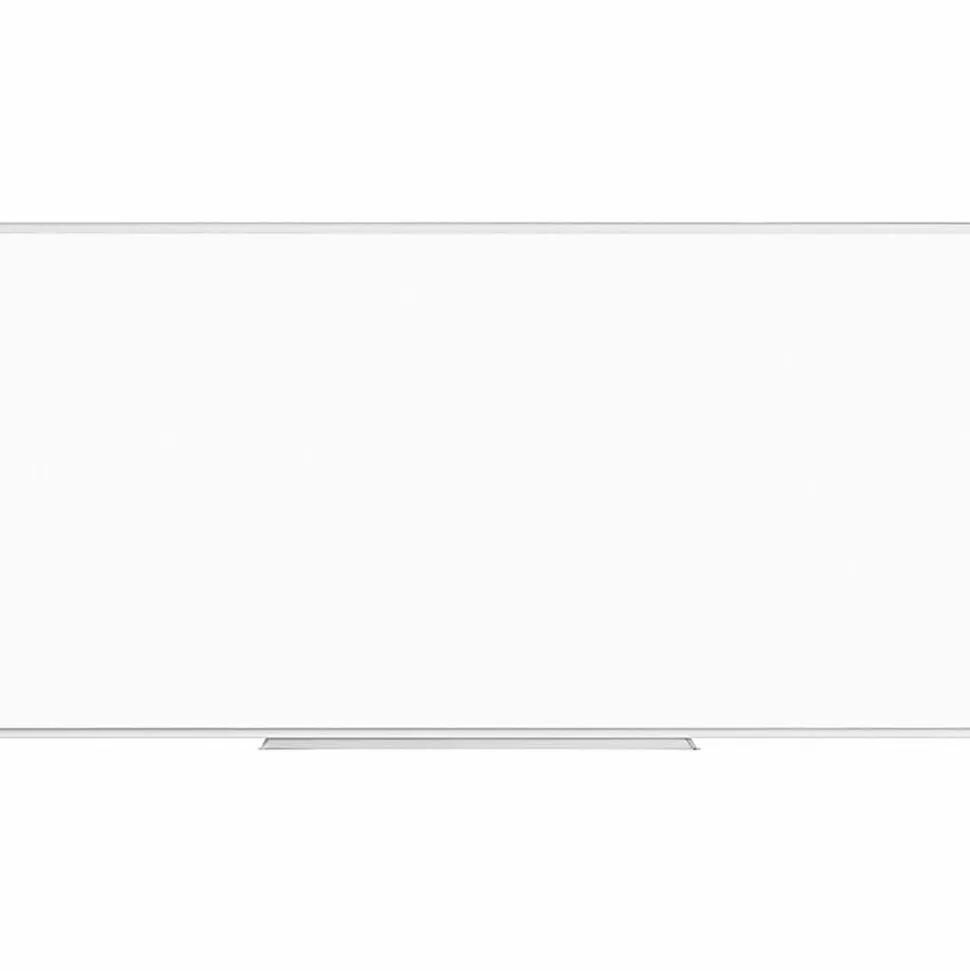Lorell® Melamine Dry-Erase Whiteboard, Styrene, 96" x 48", Aluminum Frame With Silver Finish